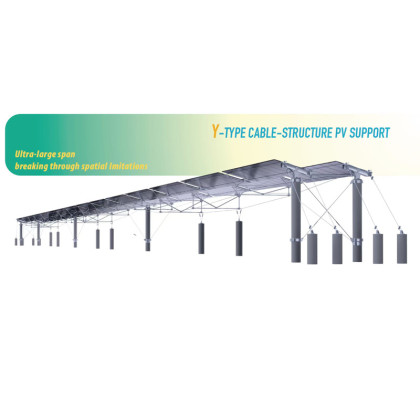 Y-Type Cable-Structure PV Support